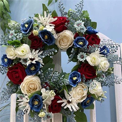 قطع مركزية حمراء بيضاء وزرقاء