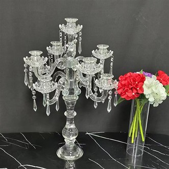 9 شمعدان كريستال ذراع