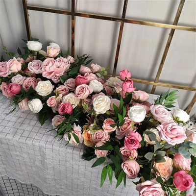 زهور طاولة الاستقبال