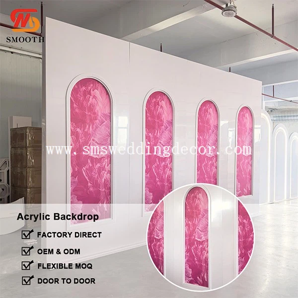acrylic backdrop wall